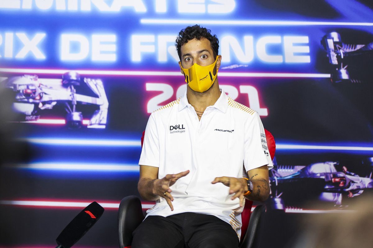 Daniel Ricciardo, McLaren in the Press Conference