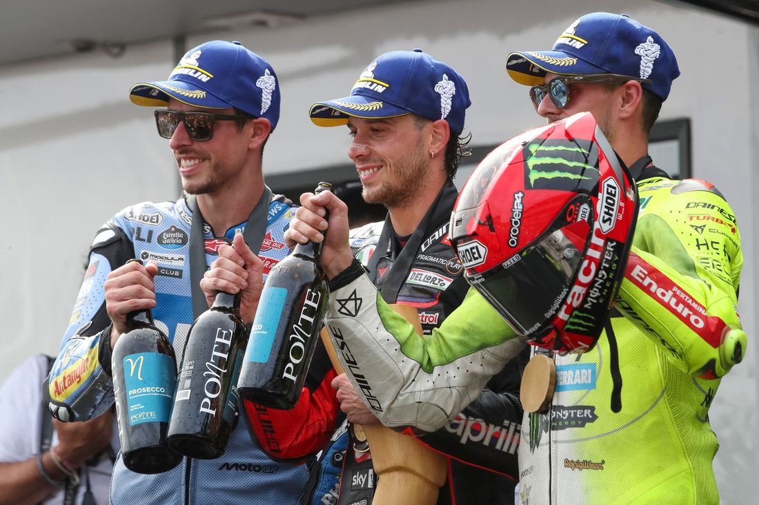 Fabio Di Giannantonio, VR46 Racing Team, Marco Bezzecchi, Aprilia Racing, Alex Marquez, Gresini Racing