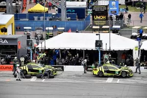#12 AIM Vasser Sullivan Lexus RC F GT3, GTD: Frank Montecalvo, Townsend Bell, Aaron Telitz, Jeff Segal, #14 AIM Vasser Sullivan Lexus RC F GT3, GTD: Richard Heistand, Jack Hawksworth, Austin Cindric, Nick Cassidy
