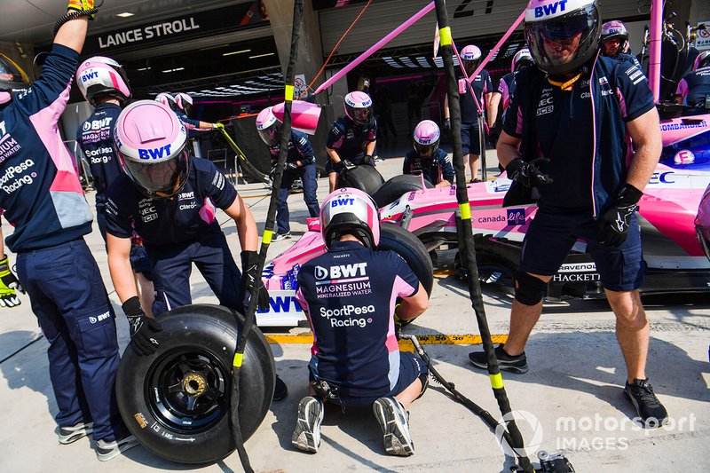 Racing Point Pit stop practice