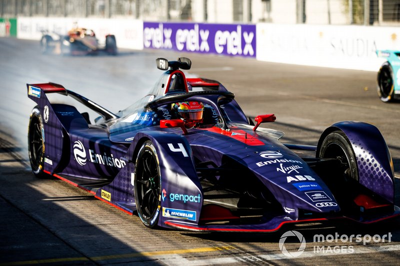 Robin Frijns, Envision Virgin Racing, Audi e-tron FE05, prova una partenza