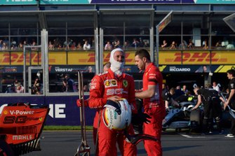 Sebastian Vettel, Ferrari, sıralama turlarından sonra