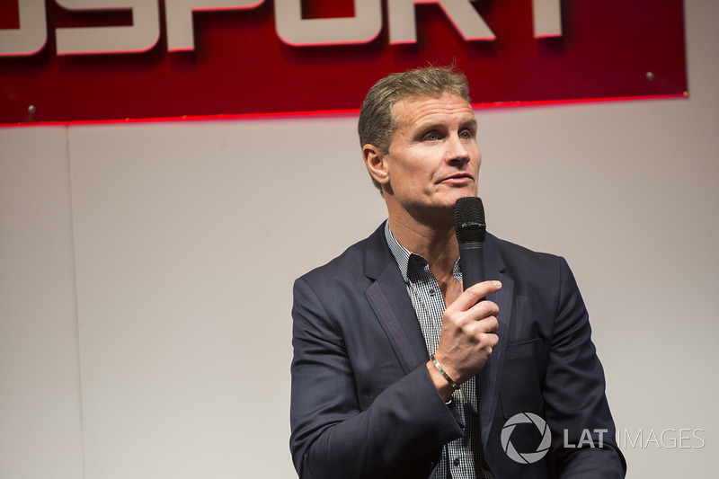 David Coulthard on the Autosport stage