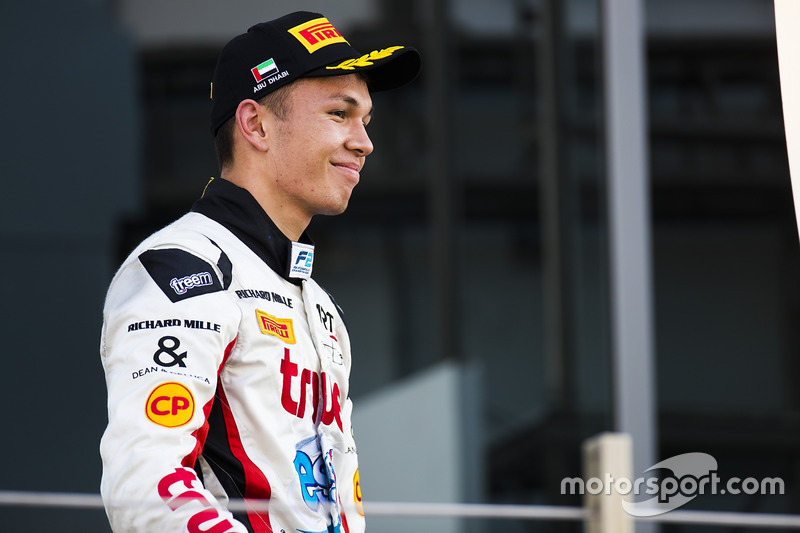 Podium: Second place Alexander Albon, ART Grand Prix
