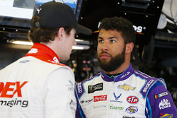 Ryan Blaney, Team Penske Ford Fusion and Darrell Wallace Jr., Richard Petty Motorsports, NASCAR Racing Experience Chevrolet Camaro