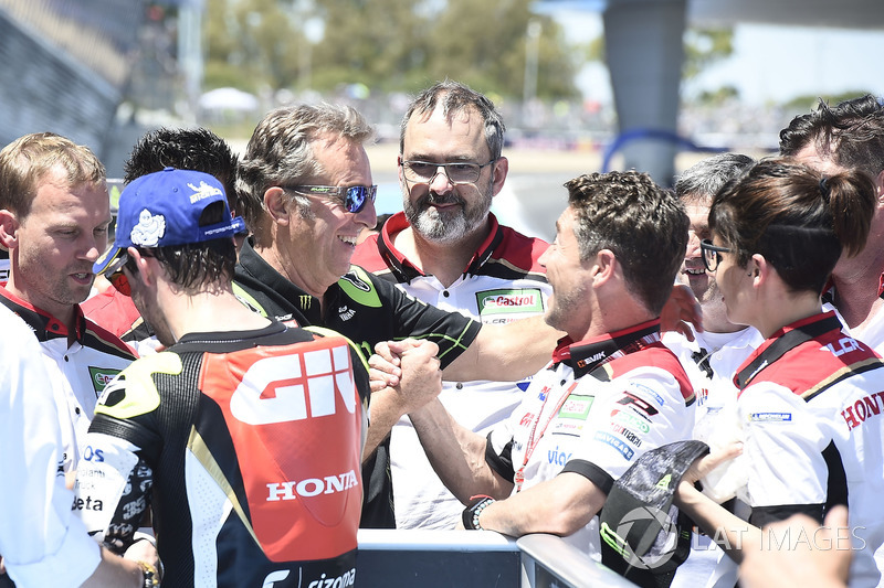 Hervé Poncharal, director del equipo Monster Yamaha Tech 3 , Lucio Cecchinello Team LCR Honda Team Director
