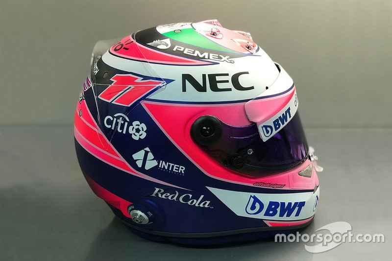 Casco de Sergio Pérez, Sahara Force India F1