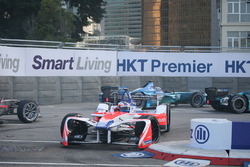 Choque Felix Rosenqvist, Mahindra Racing, Luca Filippi, NIO Formula E Team
