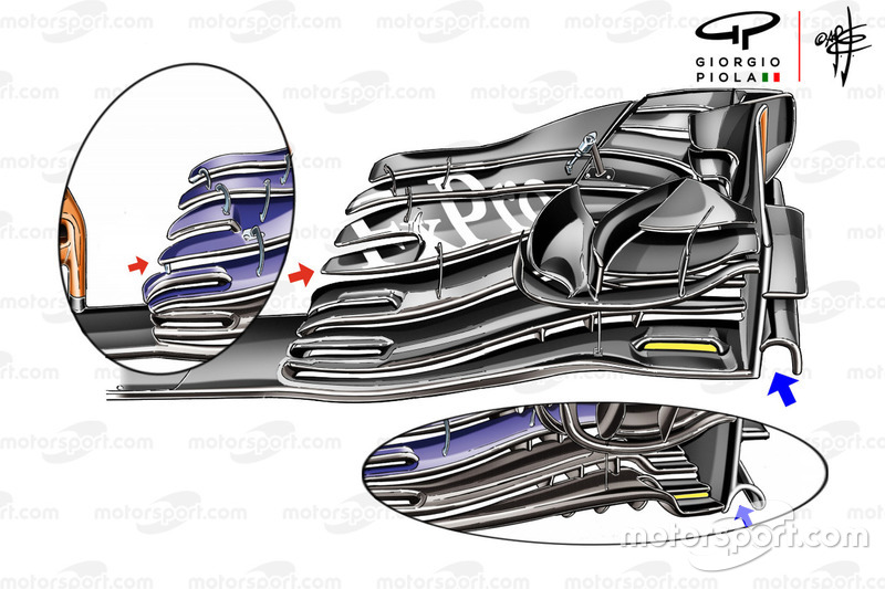 Ala frontal del McLaren MCL33 en el Gran Premio de Austria