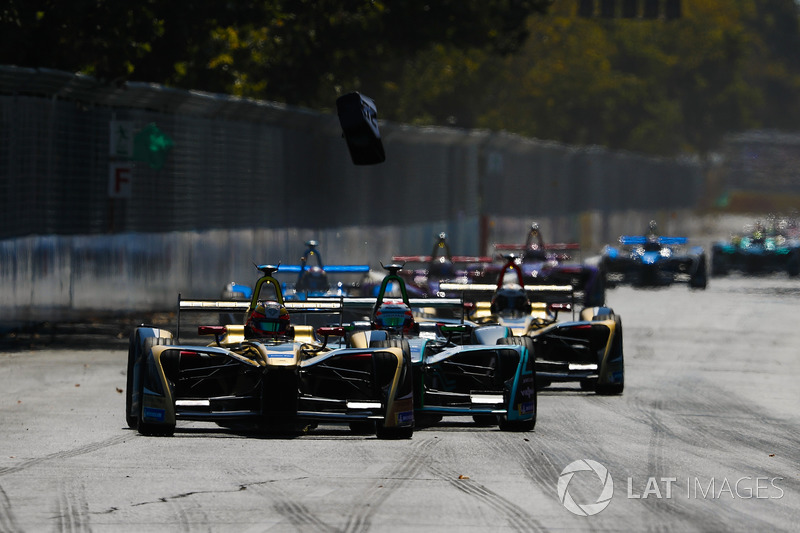 Jean-Eric Vergne, Techeetah, Nelson Piquet Jr., Jaguar Racing, Andre Lotterer, Techeetah