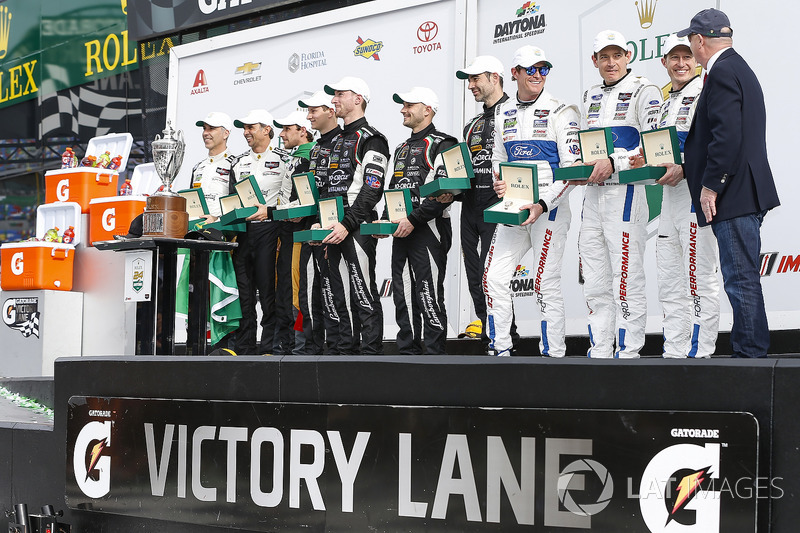 Overall Winners in P, GTLM, and GTD