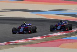 Pierre Gasly, Scuderia Toro Rosso STR13 y Brendon Hartley, Scuderia Toro Rosso STR13