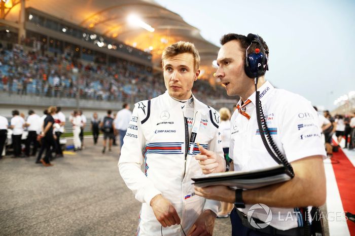 Sergey Sirotkin, Williams Racing, en la parrilla