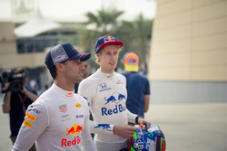 Max Verstappen, Red Bull Racing and Pierre Gasly, Scuderia Toro Rosso