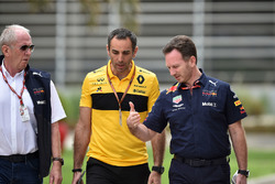 Cyril Abiteboul, Renault Sport F1 Direktörü, Christian Horner, Red Bull Racing Takım Patronu ve Dr H