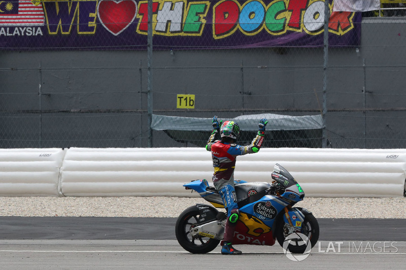 Third place and champion Franco Morbidelli, Marc VDS