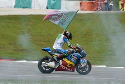 Franco Morbidelli, Marc VDS, troisième de la course et Champion du monde