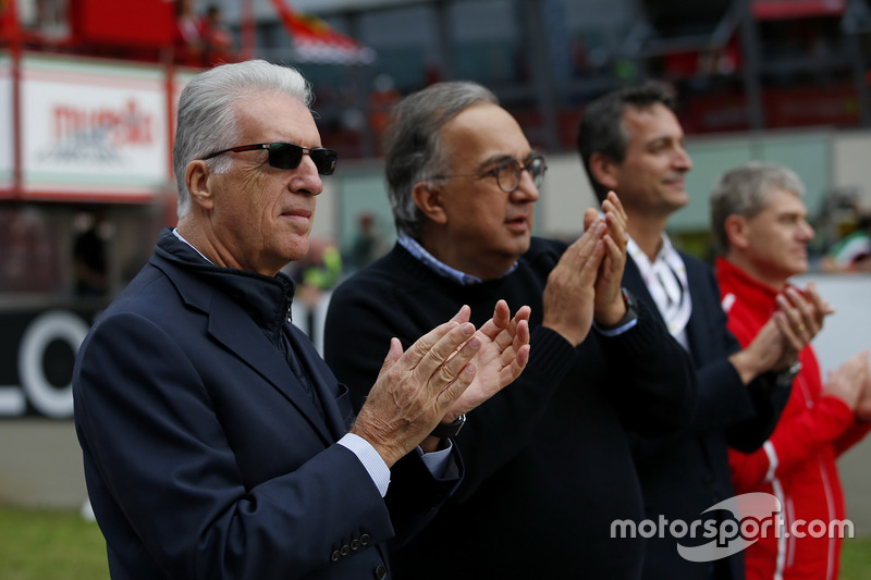 Piero Lardi Ferrari, vicepresidente de Ferrari y Sergio Marchionne, CEO FIAT