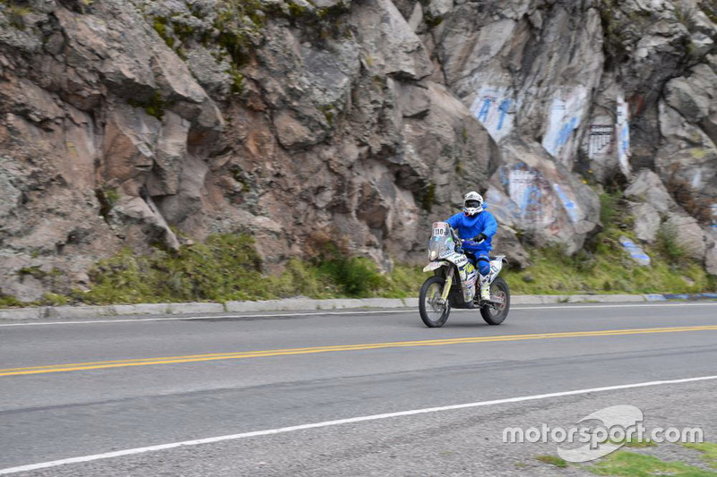 Piloto en la etapa entre Arequipa a La paz