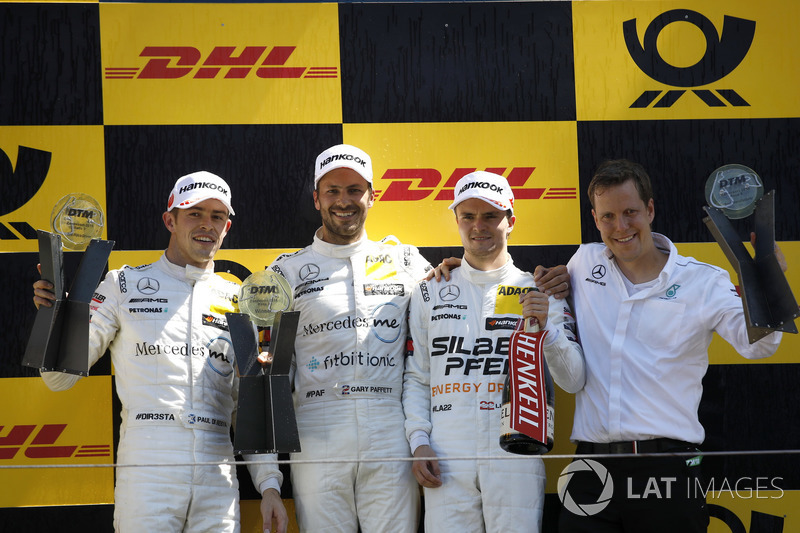 Podium: Race winner Gary Paffett, Mercedes-AMG Team HWA, second place Paul Di Resta, Mercedes-AMG Team HWA, third place Lucas Auer, Mercedes-AMG Team HWA