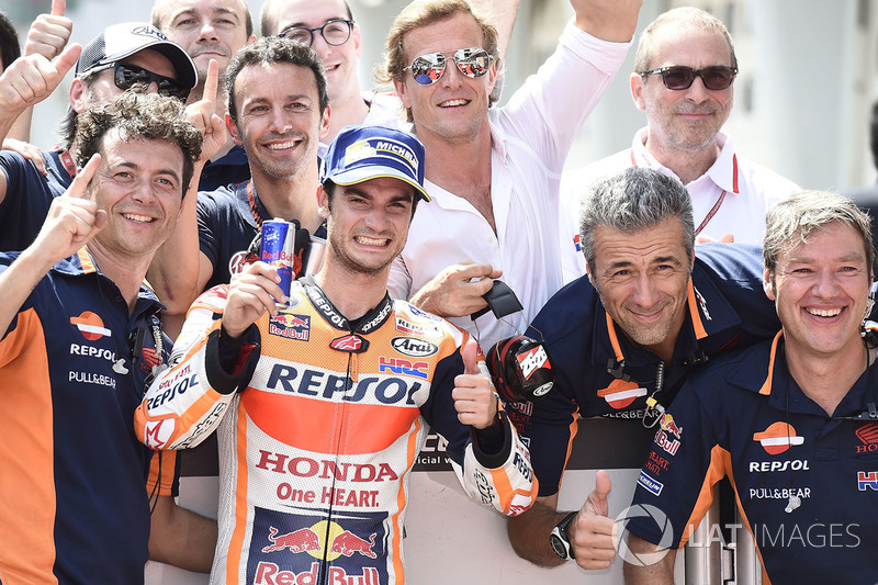 Il poleman Dani Pedrosa, Repsol Honda Team