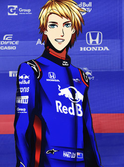 Brendon Hartley, Scuderia Toro Rosso cartoon cut outs