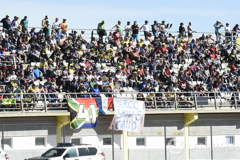 Banners on the grandstand