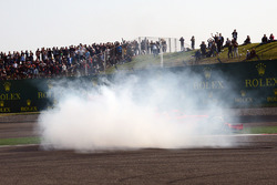 Sebastian Vettel, Ferrari SF71H and Max Verstappen, Red Bull Racing RB14 clash
