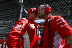 Kimi Raikkonen, Ferrari, on the grid