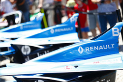 I cofani motore delle monoposto di Sébastien Buemi, Renault e.Dams, Nicolas Prost, Renault e.Dams