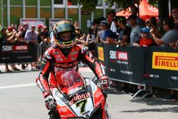 Chaz Davies, Aruba.it Racing-Ducati SBK Team au Parc Fermé