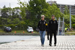 Nico Hulkenberg, Renault Sport F1 Team, arrives at the circuit