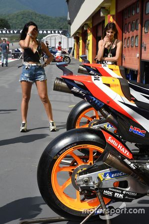 Detalle de la motode Marc Márquez, Repsol Honda Team
