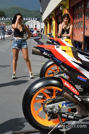 Detalle de la motode  Marc Márquez, Repsol Honda Team