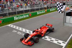 Sebastian Vettel, Ferrari SF71H takes the win