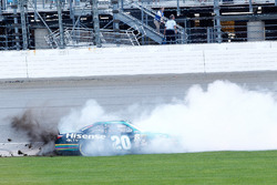 Race winner Erik Jones, Joe Gibbs Racing Toyota