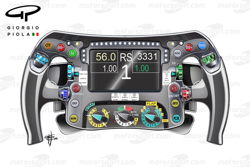 Rosberg's steering wheel