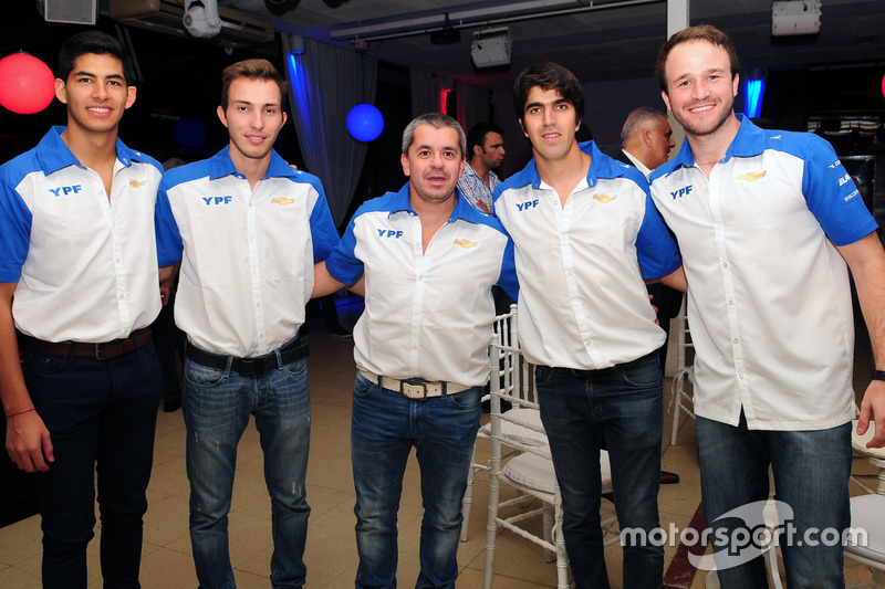 Los pilotos del equipo oficial Chevrolet: Facundo Conta, Manuel Mallo, Norberto Fontana, Matías Muñoz Marchesi y Agustín Canapino.