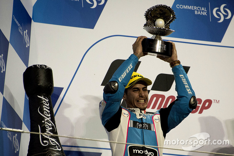 Podio: secondo Luis Salom, SAG Team, Kalex