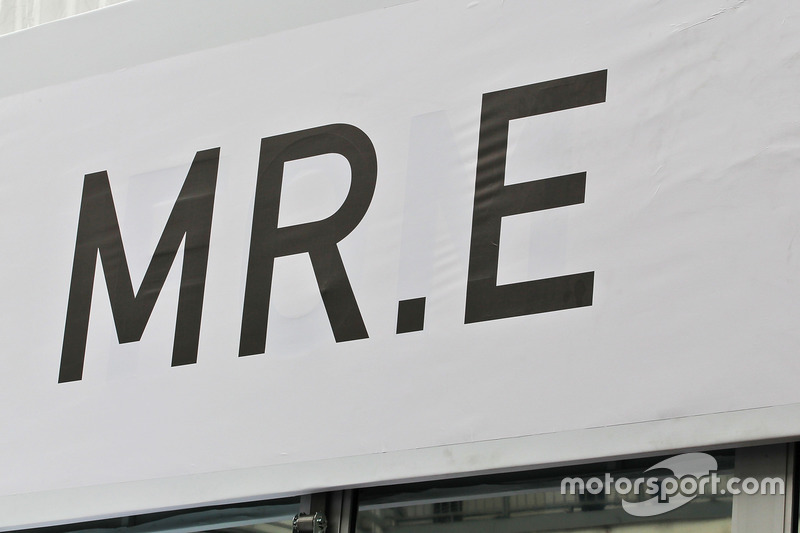 FOM hospitality renamed Mr. E for Bernie Ecclestone