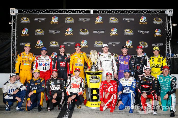 The Chase for the Sprint Cup field of drivers: Brad Keselowski, Team Penske Ford, Tony Stewart, Stew