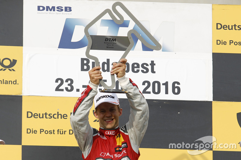 Podio: il vincitore della gara Mattias Ekström, Audi Sport Team Abt Sportsline, Audi A5 DTM