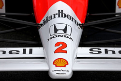 Stoffel Vandoorne, third driver, McLaren F1 Team drives the 1989 McLaren MP4/5 of Alain Prost