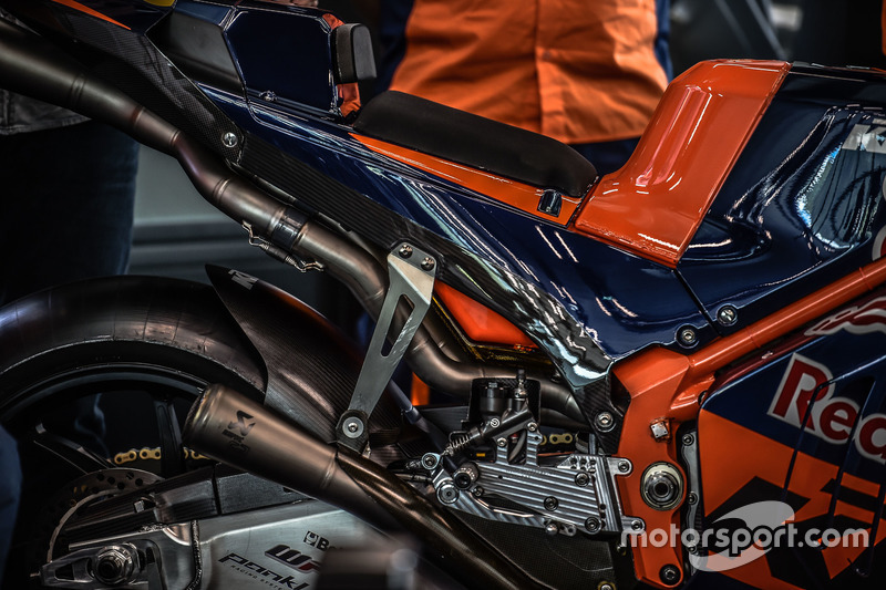 La moto KTM MotoGP, detalle