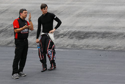 Chris Gabehart, crew chief, and Erik Jones, Joe Gibbs Racing Toyota