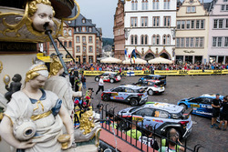 WRC cars before the ceremonial start