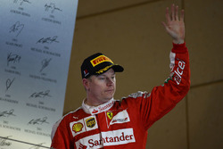 Podium: second place Kimi Raikkonen, Ferrari