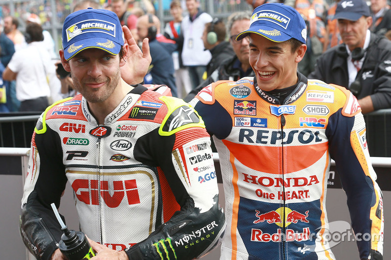 Ganador, Marc Márquez, Repsol Honda Team y el segundo, Cal Crutchlow, Team LCR Honda