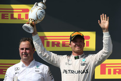 Podium: second place Nico Rosberg, Mercedes AMG F1 Team