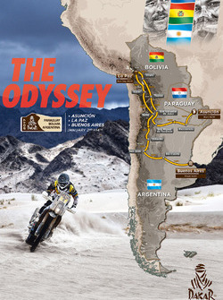 Mappa della Dakar 2017